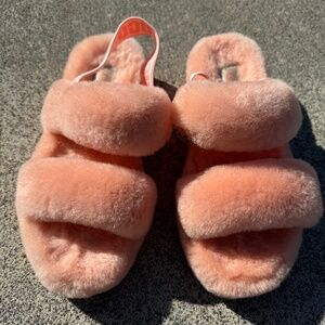 UGG Women's Oh Yeah Slide Slipper 1107953 Peach/Pink Size US 7 - NICE